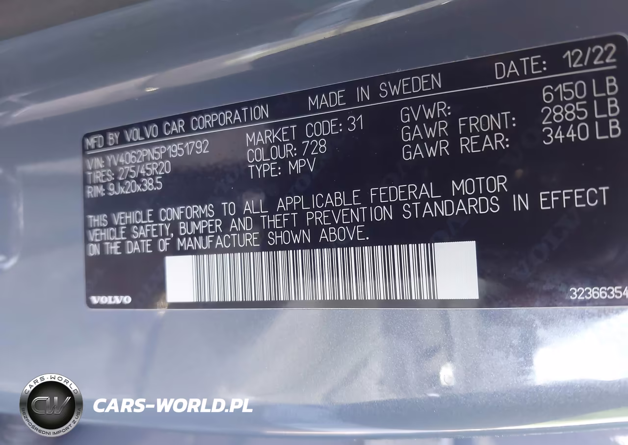2023 Volvo Xc90 B6 Plus 7-Seater VIN:YV4062PN5P1951792 - 9