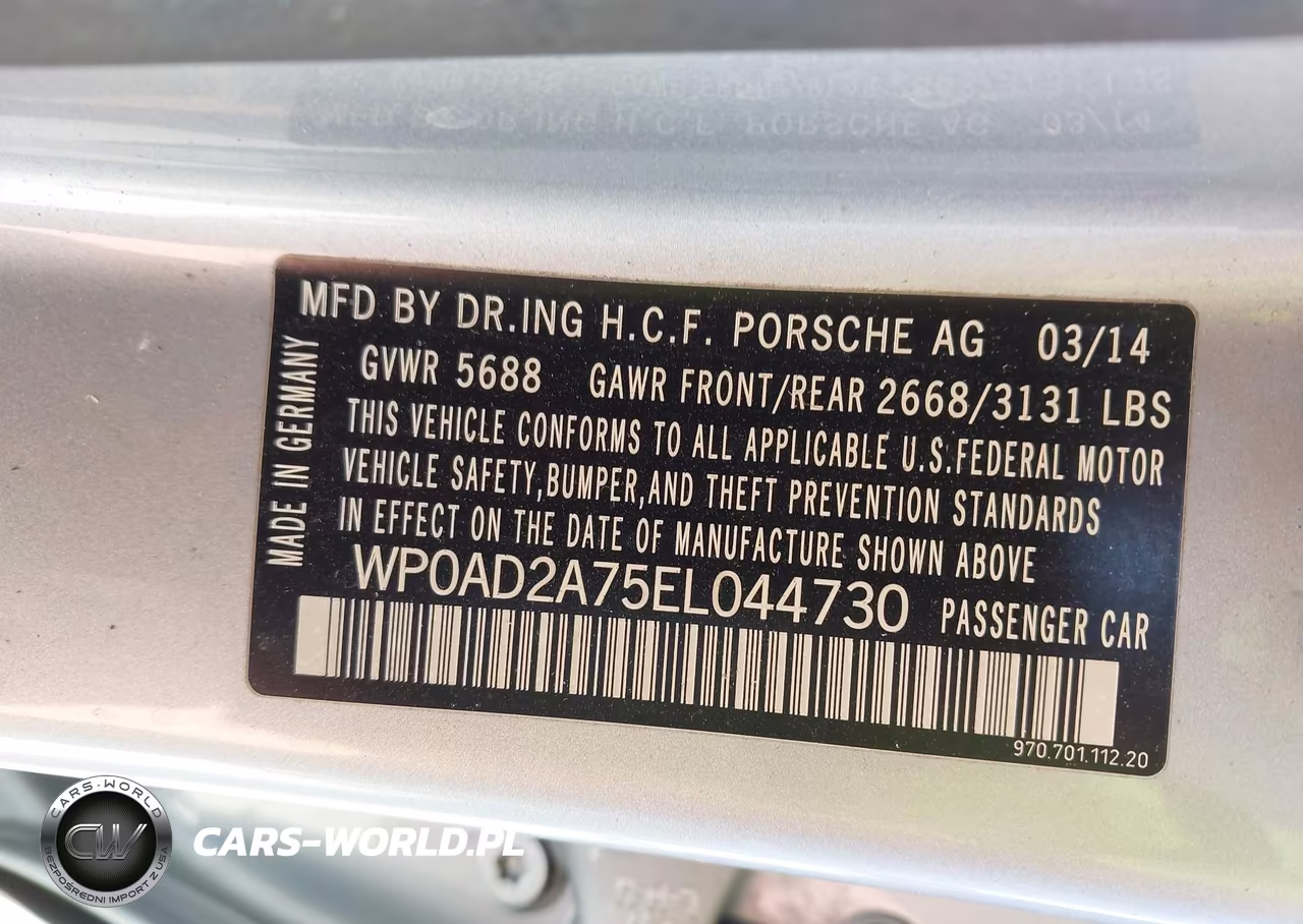 2014 Porsche Panamera E-Hybrid S VIN:WP0AD2A75EL044730 - 9