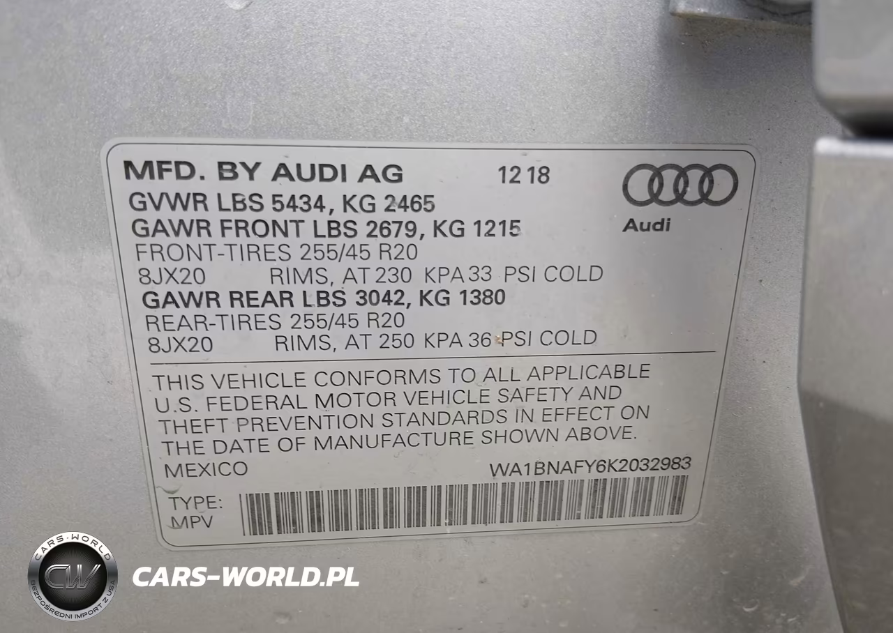 2019 Audi Q5 45 Premium VIN:WA1BNAFY6K2032983 - 9