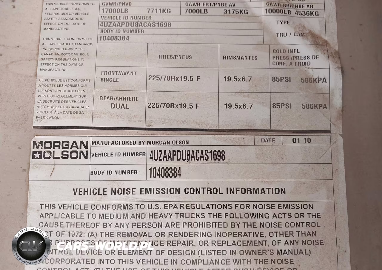 2010 Freightliner Chassis M Line Walk-In Van VIN:4UZAAPDU8ACAS1698 - 8