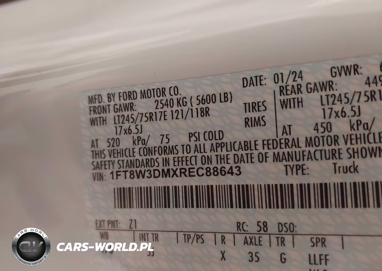 2024 Ford F-350 Lariat VIN:1FT8W3DMXREC88643 - 9