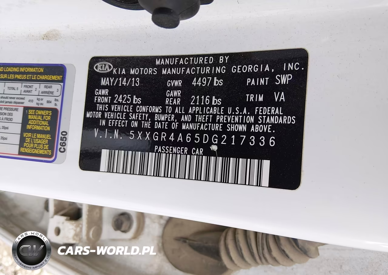2013 Kia Optima Sx VIN:5XXGR4A65DG217336 - 9