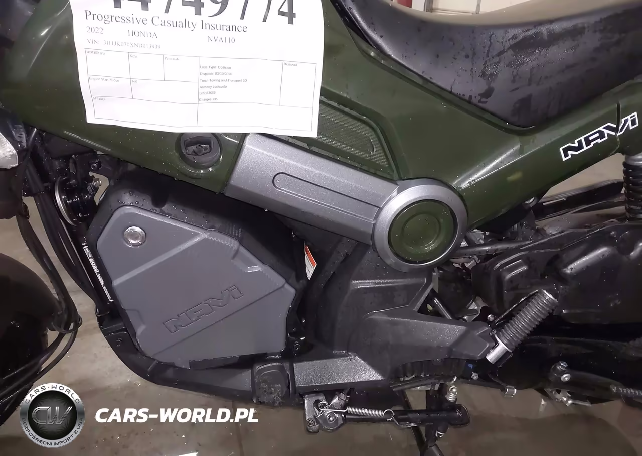 2022 Honda Nva110 B VIN:3H1JK070XND013939 - 9