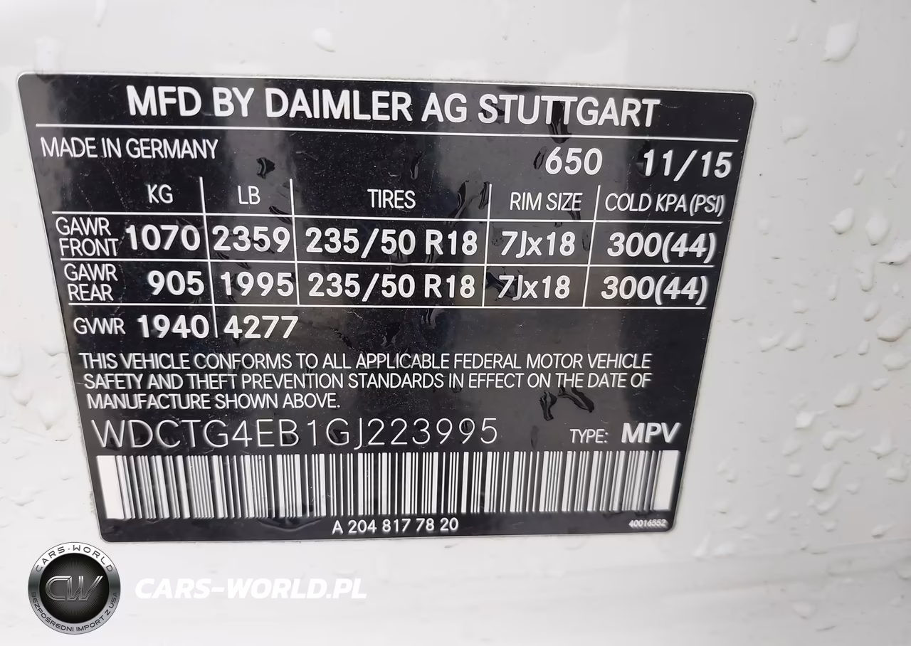 2016 Mercedes-Benz Gla 250 VIN:WDCTG4EB1GJ223995 - 9