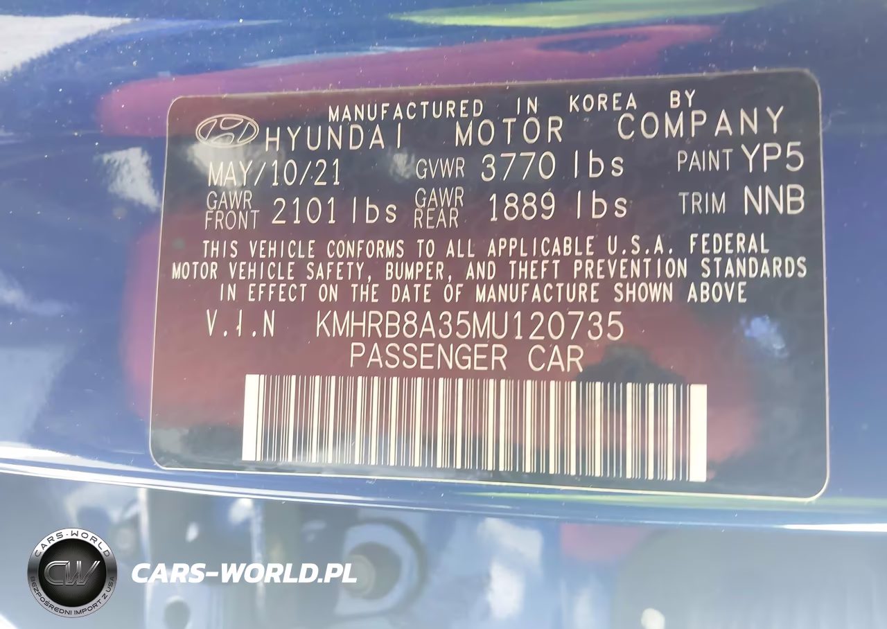 2021 Hyundai Venue Se VIN:KMHRB8A35MU120735 - 9