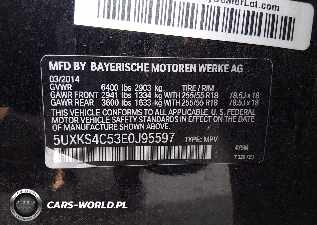 2014 BMW X5 xDrive35D VIN:5UXKS4C53E0J95597 - 9