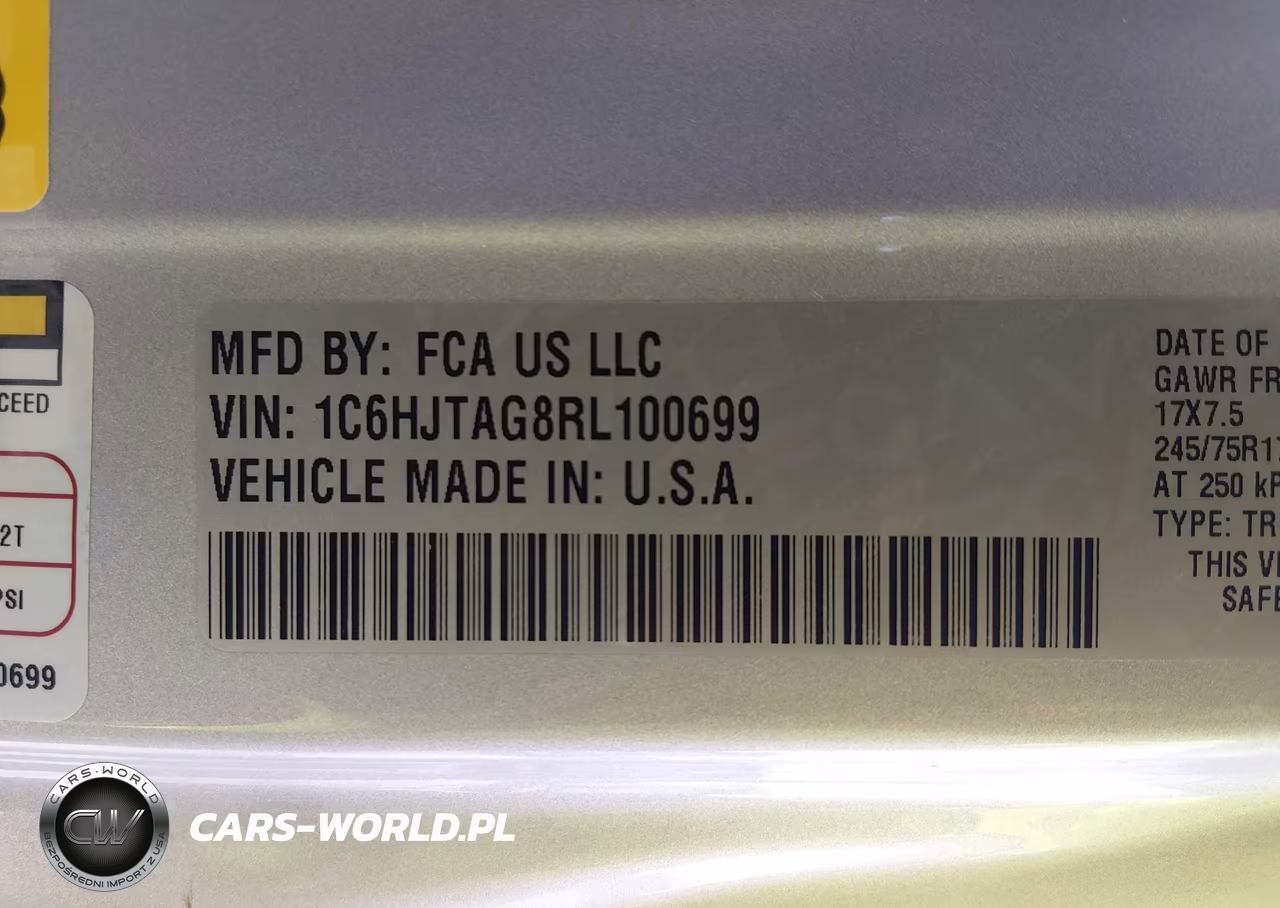 2024 Jeep Gladiator Sport S VIN:1C6HJTAG8RL100699 - 9