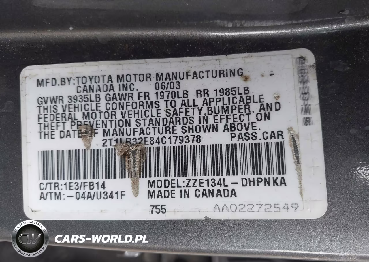 2004 Toyota Matrix Xr VIN:2T1LR32E84C179378 - 9