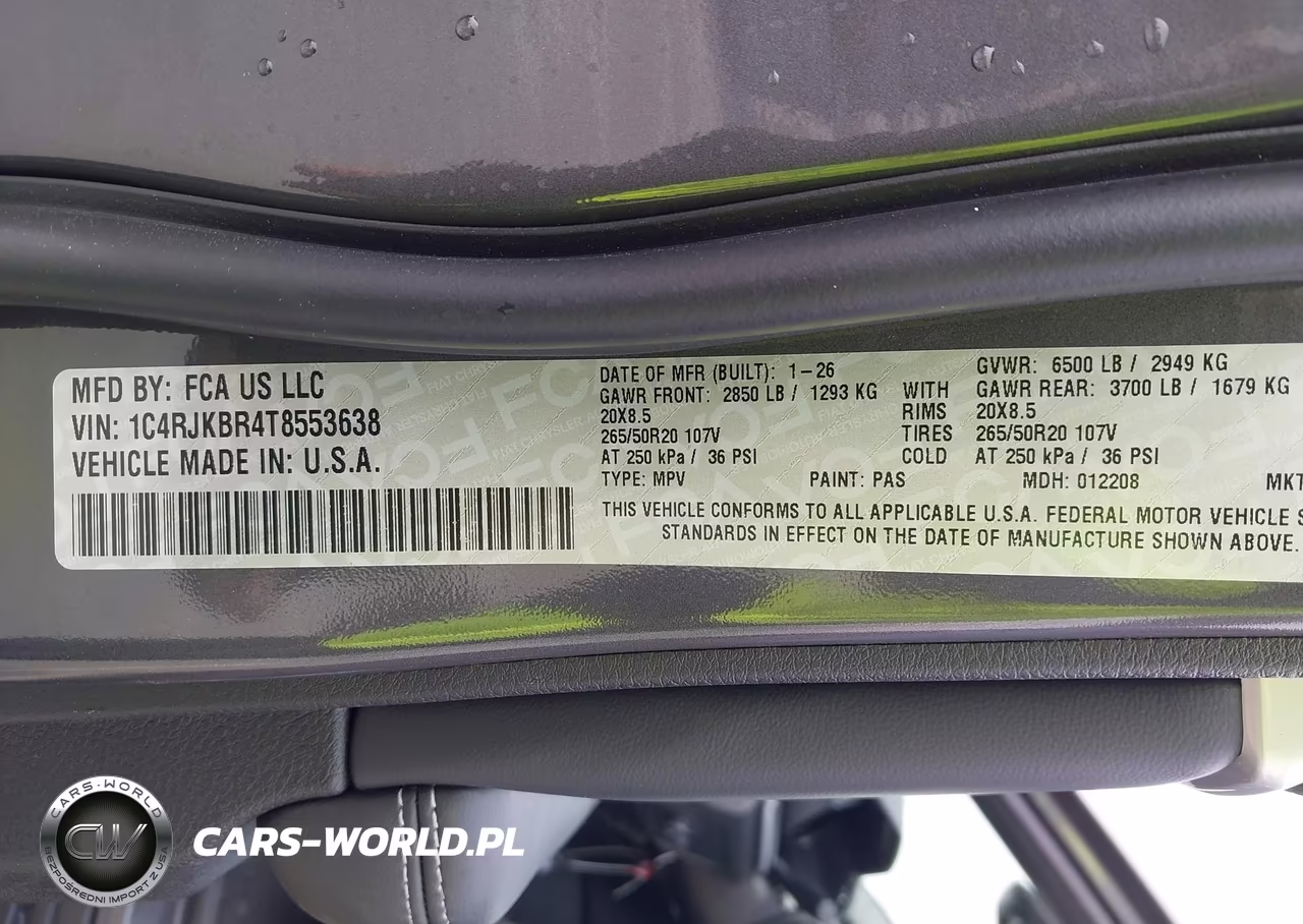 2026 Jeep Grand Cherokee L Limited 4X4 VIN:1C4RJKBR4T8553638 - 9