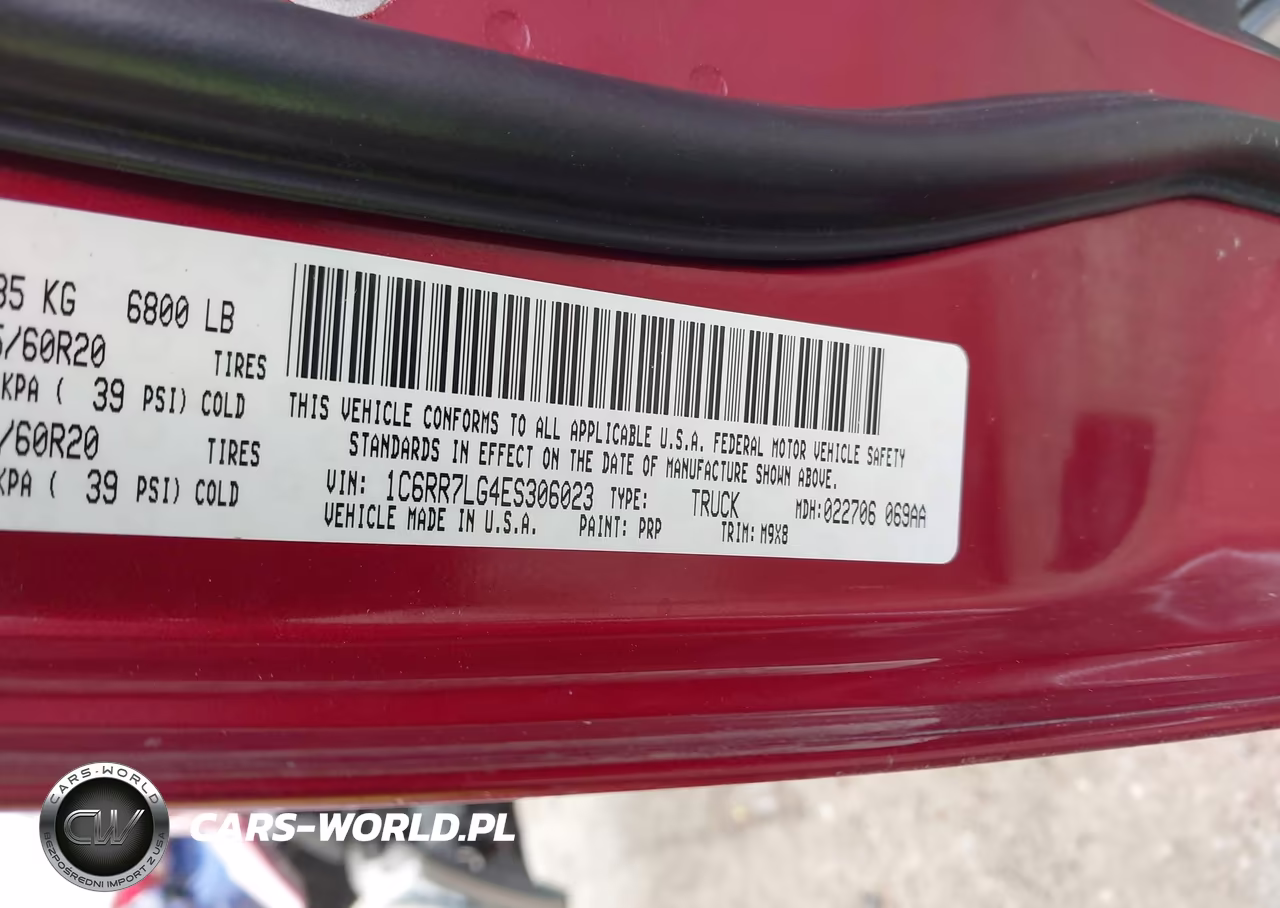 2014 Ram 1500 Big Horn VIN:1C6RR7LG4ES306023 - 9