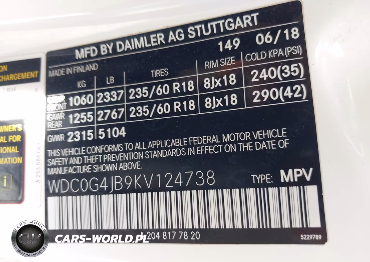 2019 Mercedes-Benz Glc 300 VIN:WDC0G4JB9KV124738 - 9