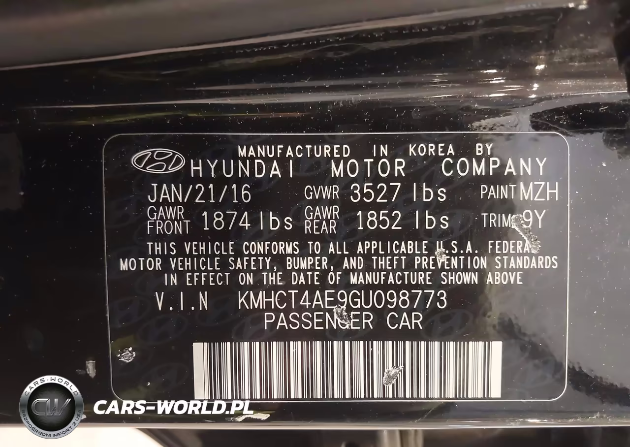 2016 Hyundai Accent Se VIN:KMHCT4AE9GU098773 - 9