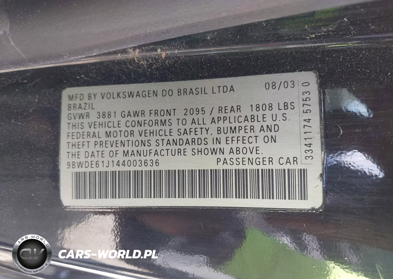 2004 Volkswagen Gti 1.8T VIN:9BWDE61J144003636 - 9