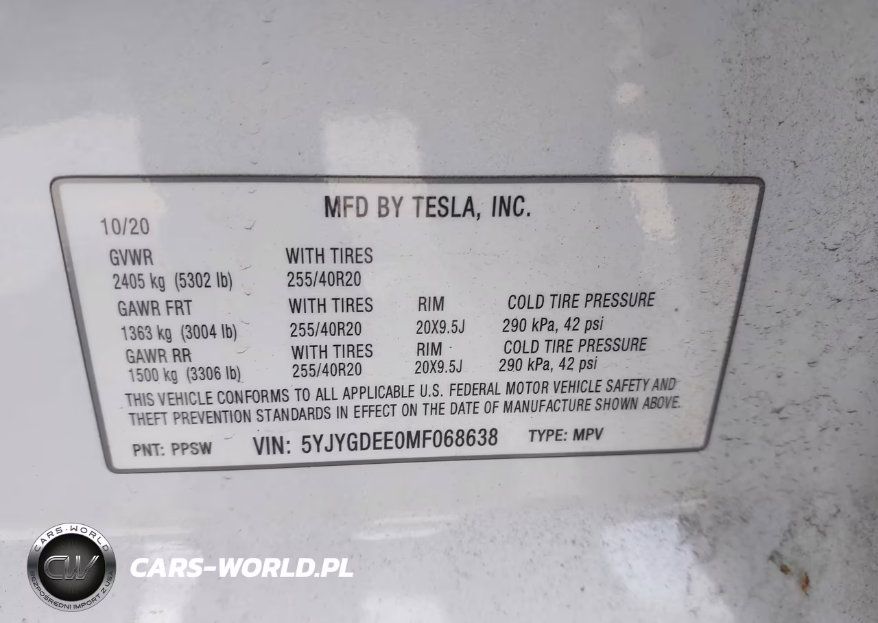 2021 Tesla Model Y Long Range Dual Motor All-Wheel Drive VIN:5YJYGDEE0MF068638 - 9