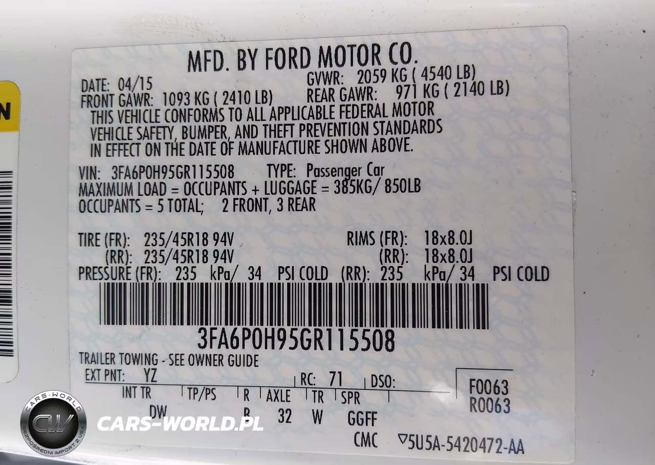 2016 Ford Fusion Se VIN:3FA6P0H95GR115508 - 9