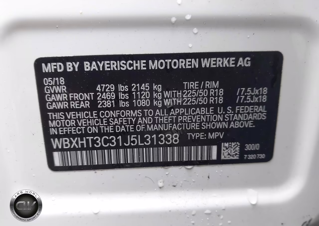 2018 BMW X1 xDrive28I VIN:WBXHT3C31J5L31338 - 9