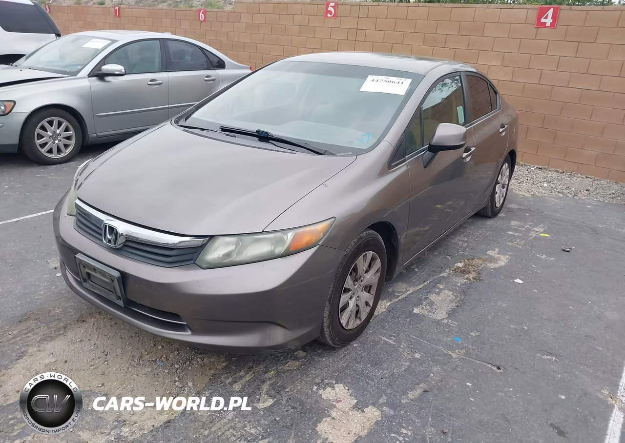 2012 Honda Civic Lx VIN:2HGFB2F5XCH589501 - 2
