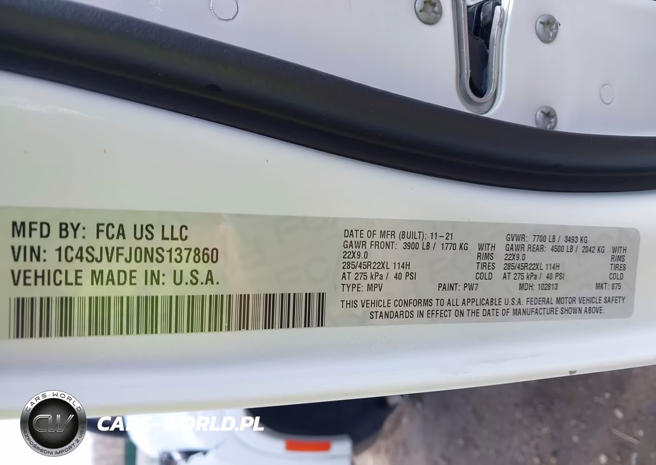 2022 Jeep Grand Wagoneer Series Ii 4X4 VIN:1C4SJVFJ0NS137860 - 9