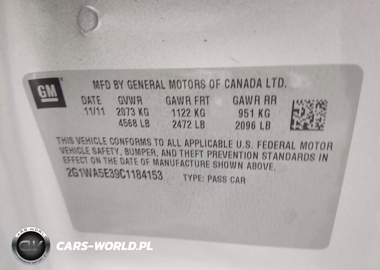2012 Chevrolet Impala Ls VIN:2G1WA5E39C1184153 - 9