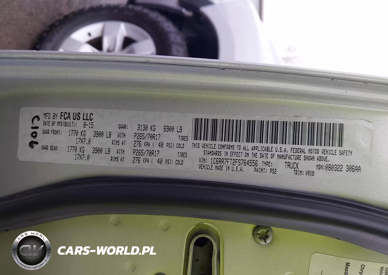 2015 Ram 1500 Tradesman VIN:1C6RR7FT2FS764556 - 9