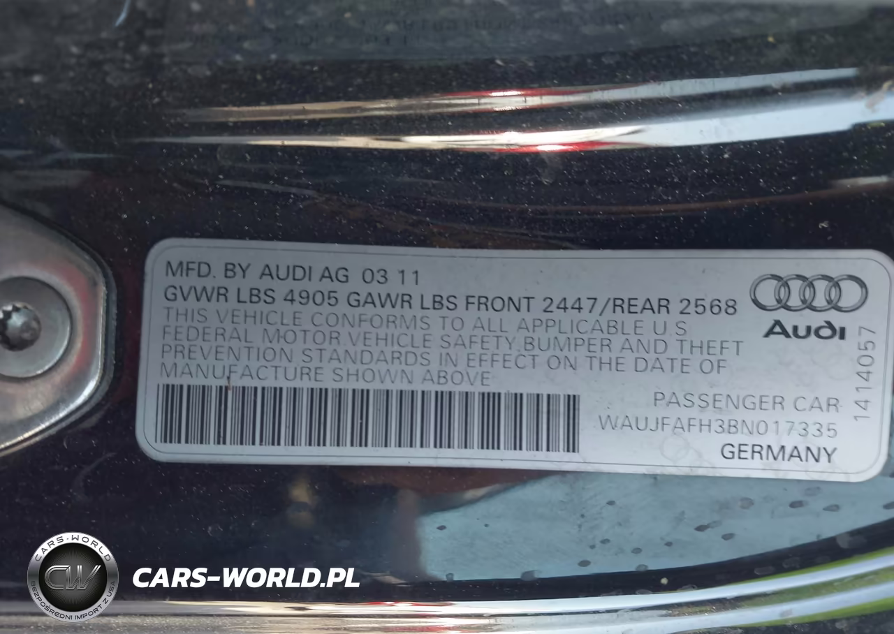 2011 Audi A5 2.0T Premium VIN:WAUJFAFH3BN017335 - 9