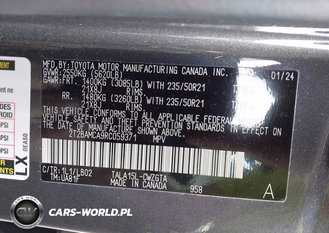 2024 Lexus Rx 350 Premium Plus VIN:2T2BAMCA9RC059371 - 9