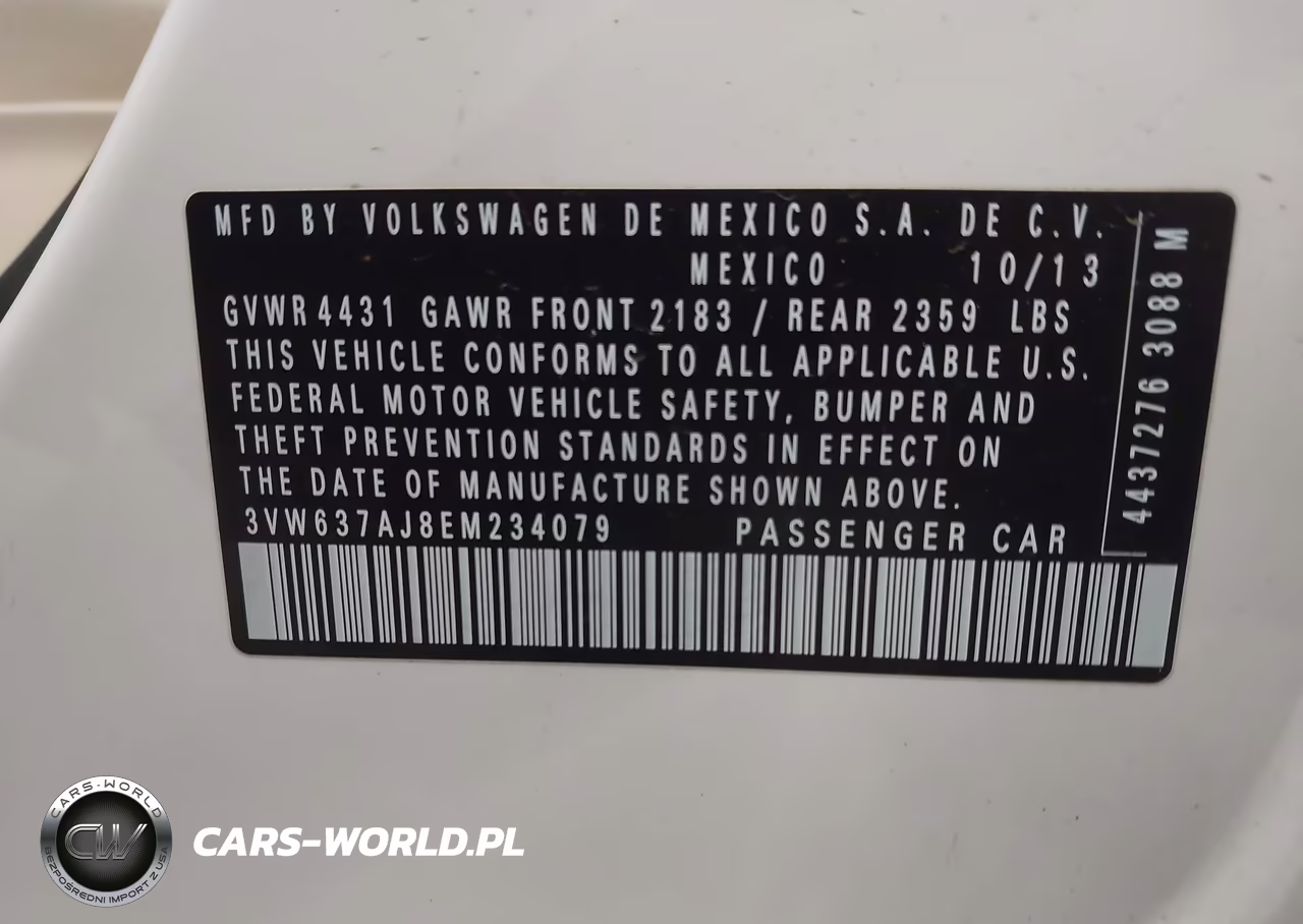 2014 Volkswagen Jetta Hybrid Sel VIN:3VW637AJ8EM234079 - 9