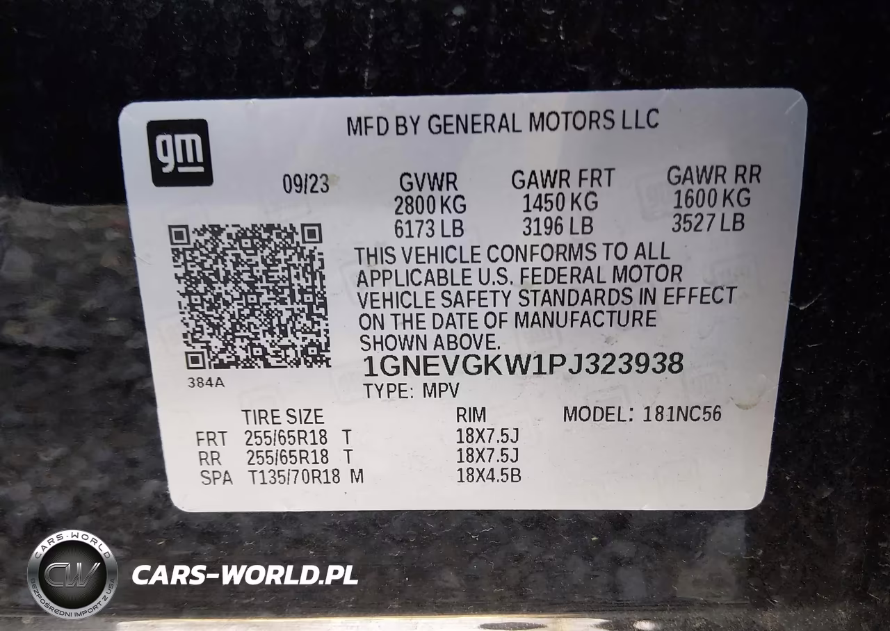 2023 Chevrolet Traverse Awd Lt Cloth VIN:1GNEVGKW1PJ323938 - 9