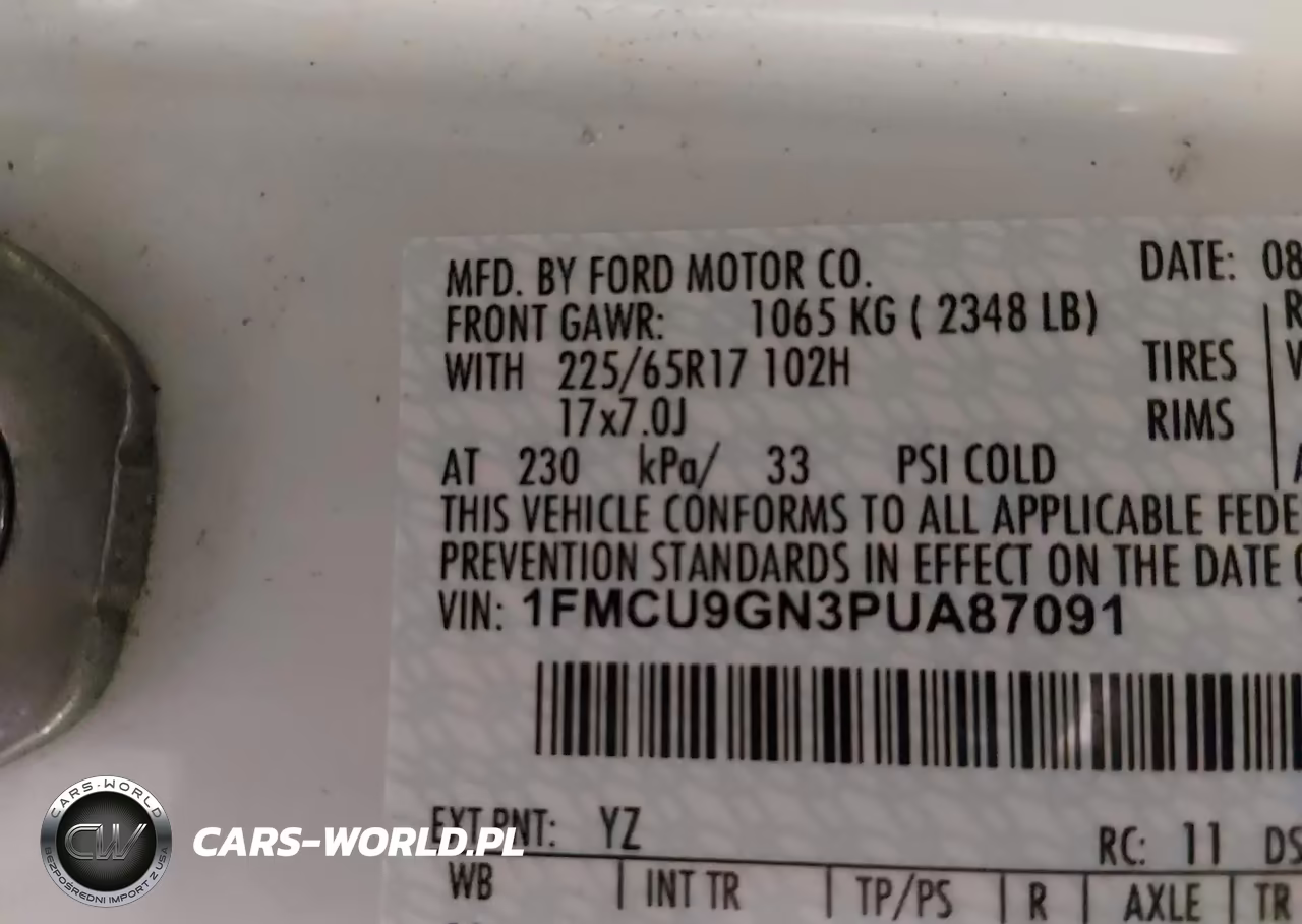 2023 Ford Escape Active VIN:1FMCU9GN3PUA87091 - 9