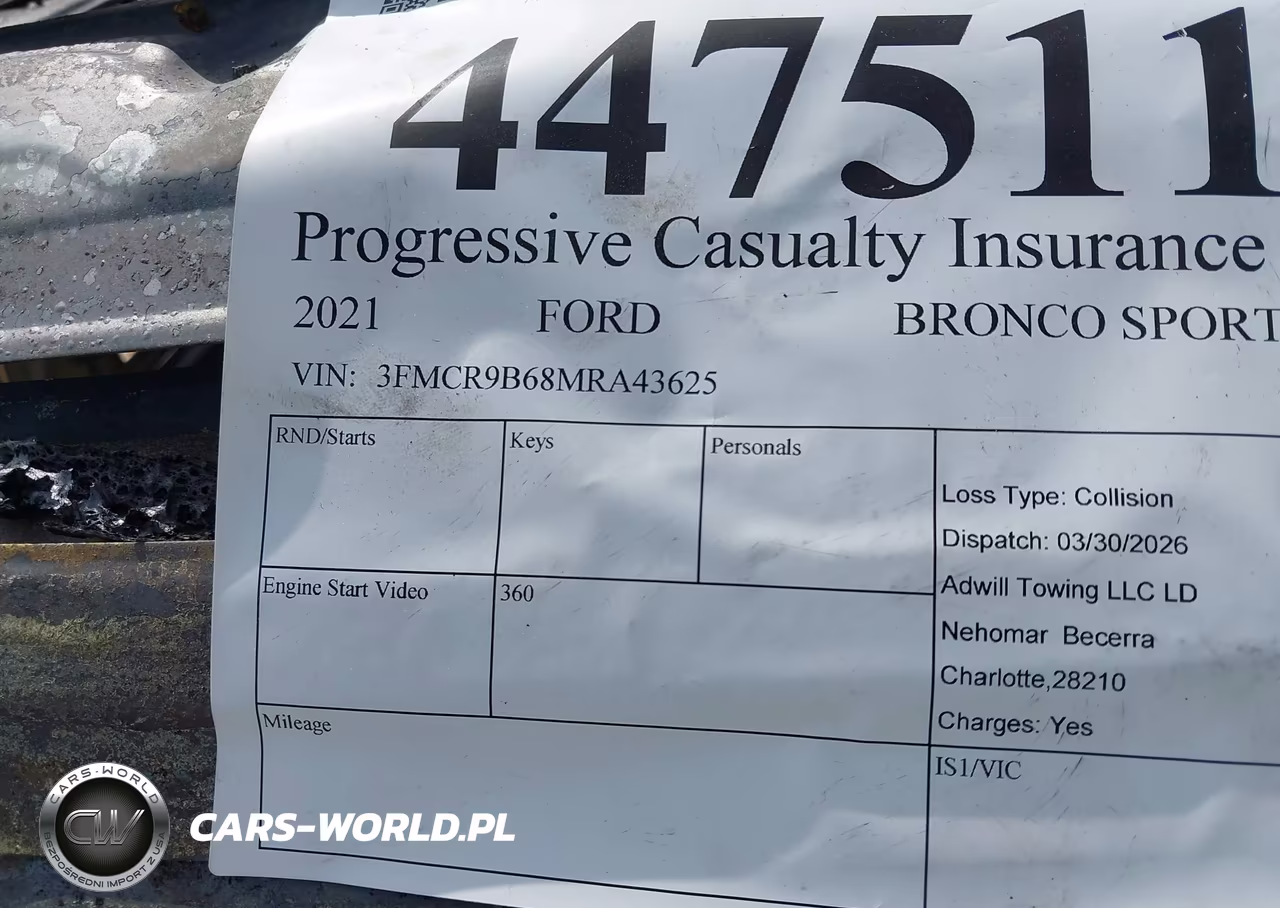 2021 Ford Bronco Sport Big Bend VIN:3FMCR9B68MRA43625 - 9