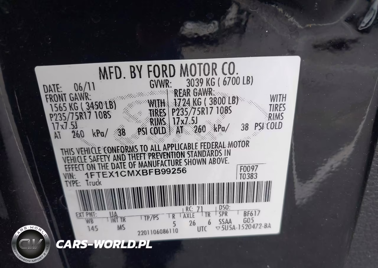 2011 Ford F-150 Xlt VIN:1FTEX1CMXBFB99256 - 9