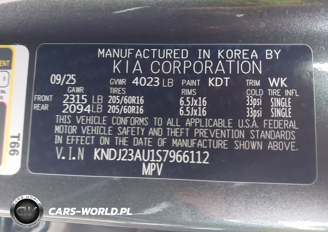 2025 Kia Soul Lx VIN:KNDJ23AU1S7966112 - 9