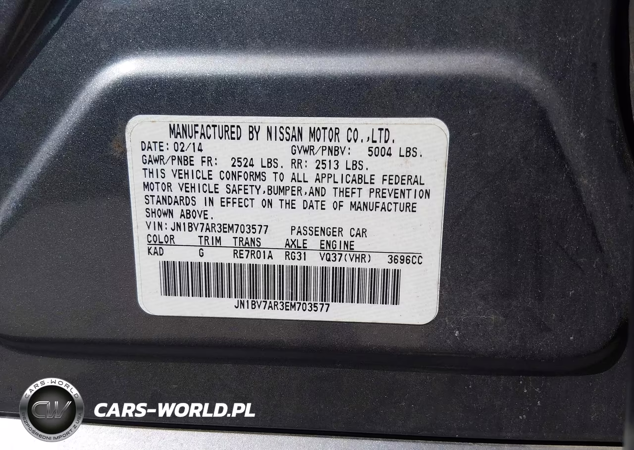 2014 Infiniti Q50 Premium VIN:JN1BV7AR3EM703577 - 9