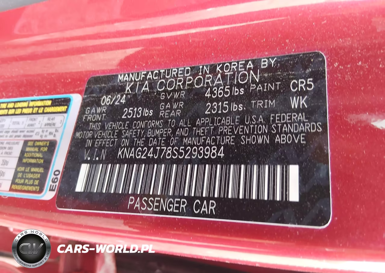 2025 Kia K5 Lxs VIN:KNAG24J78S5293984 - 9