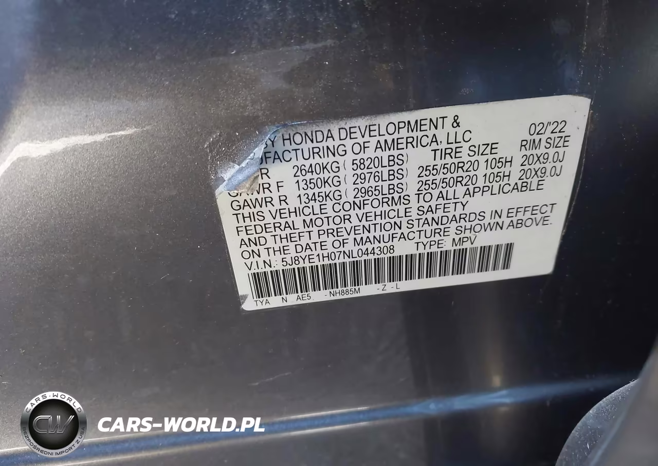 2022 Acura Mdx A-Spec Package VIN:5J8YE1H07NL044308 - 9