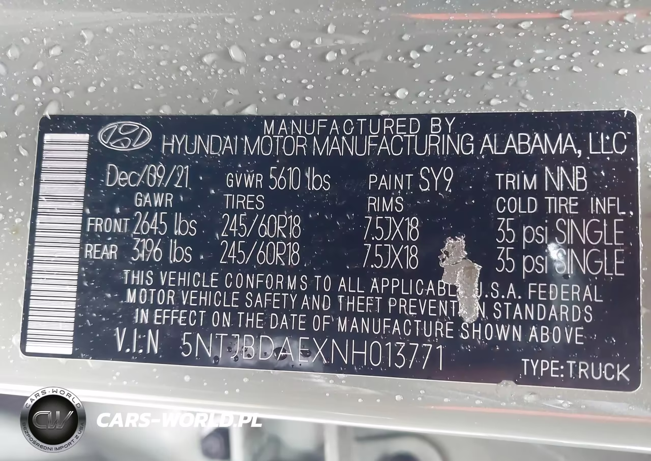 2022 Hyundai Santa Cruz Sel VIN:5NTJBDAEXNH013771 - 9