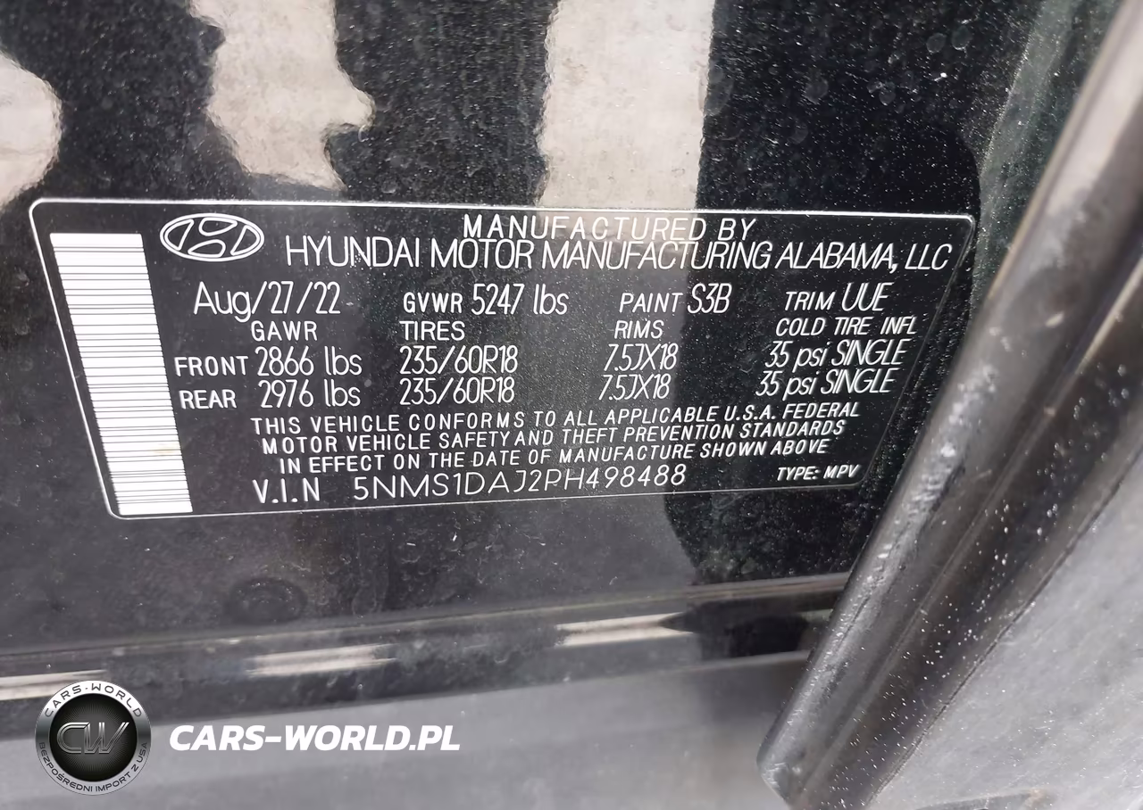 2023 Hyundai Santa Fe Se VIN:5NMS1DAJ2PH498488 - 9
