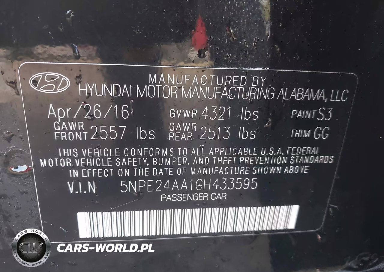 2016 Hyundai Sonata Eco VIN:5NPE24AA1GH433595 - 9