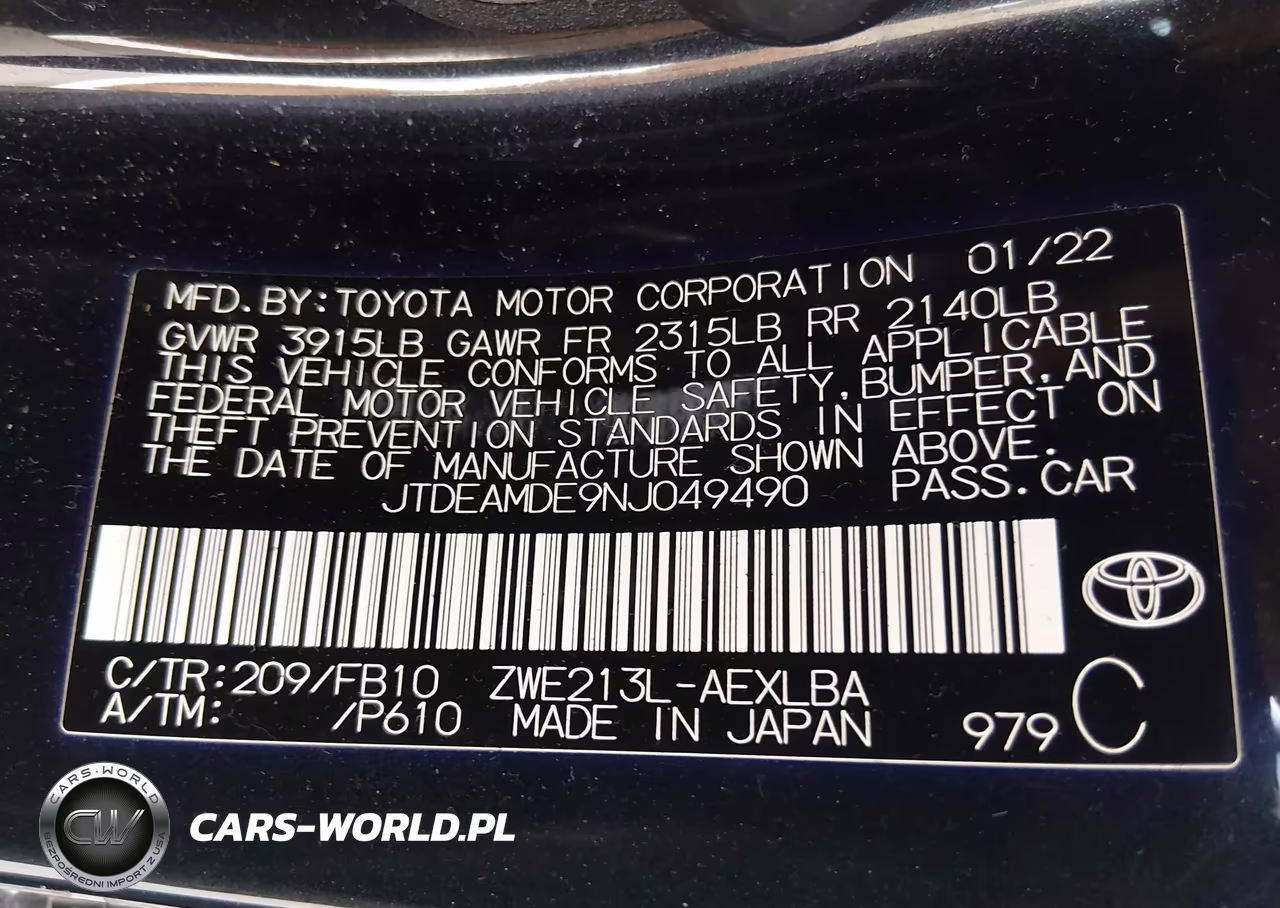 2022 Toyota Corolla Hybrid Le VIN:JTDEAMDE9NJ049490 - 9