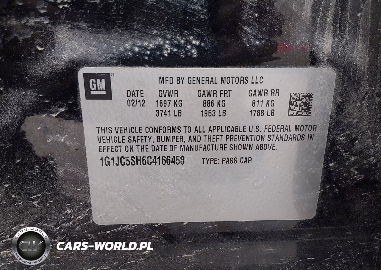 2012 Chevrolet Sonic 2Lt VIN:1G1JC5SH6C4166458 - 9