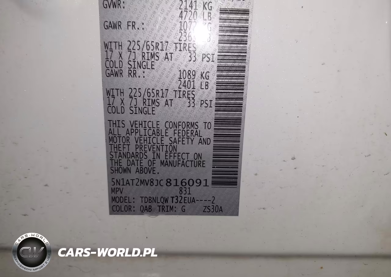 2018 Nissan Rogue Sv VIN:5N1AT2MV8JC816091 - 9
