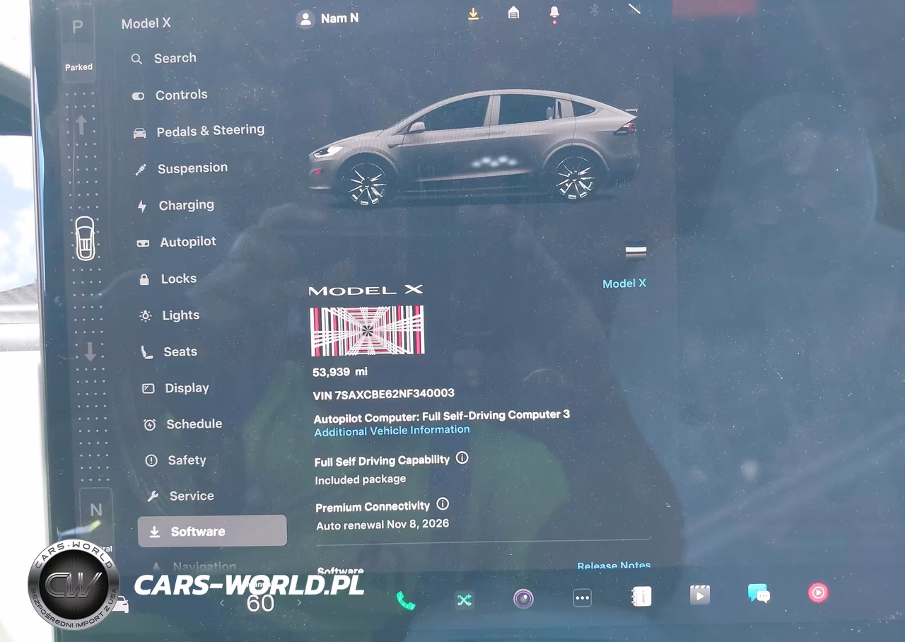 2022 Tesla Model X Plaid Tri Motor All-Wheel Drive VIN:7SAXCBE62NF340003 - 7