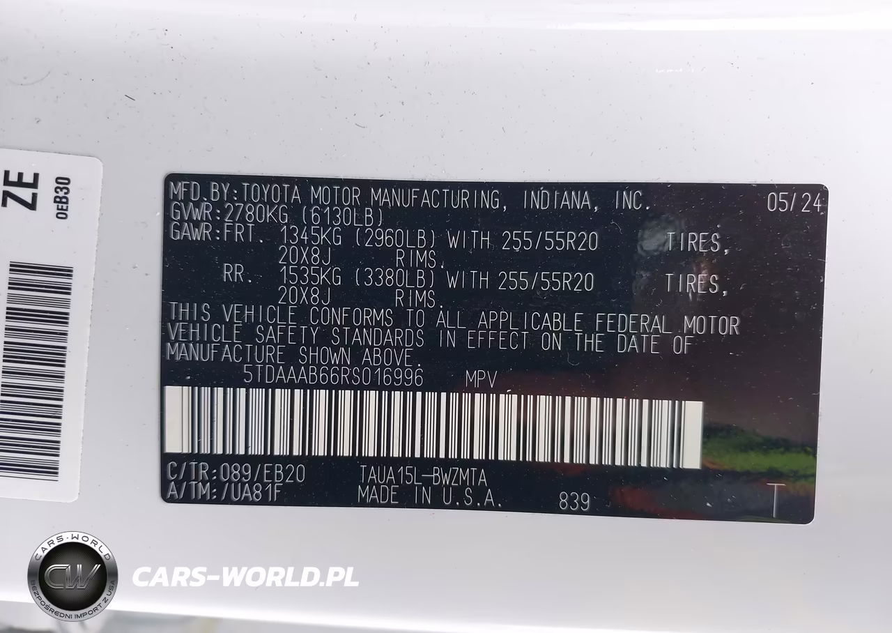 2024 Lexus Tx 350 Premium VIN:5TDAAAB66RS016996 - 9