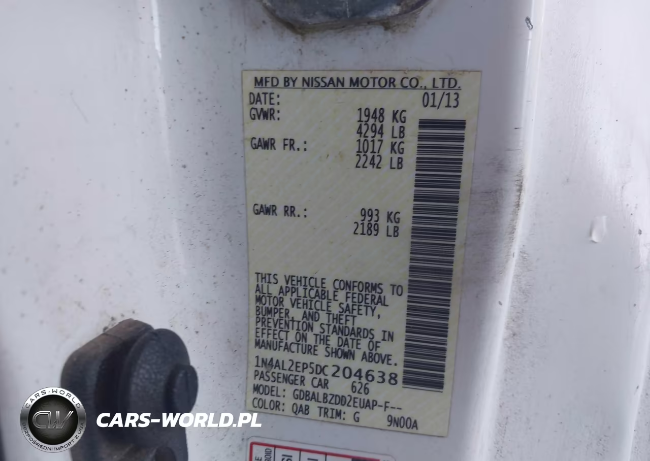 2013 Nissan Altima 2.5 S VIN:1N4AL2EP5DC204638 - 9