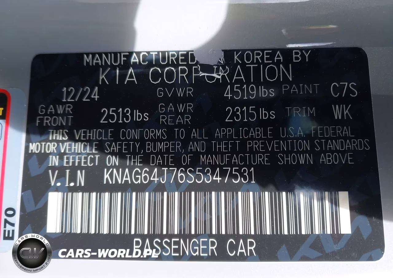 2025 Kia K5 Gt-Line VIN:KNAG64J76S5347531 - 9