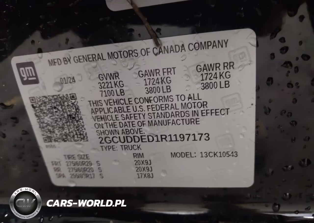 2024 Chevrolet Silverado 1500 4Wd Short Bed Lt VIN:2GCUDDED1R1197173 - 9