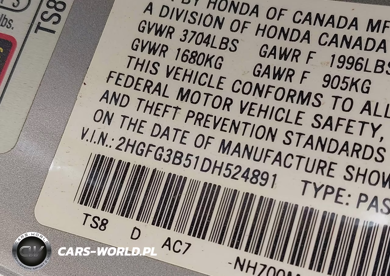 2013 Honda Civic Lx VIN:2HGFG3B51DH524891 - 9