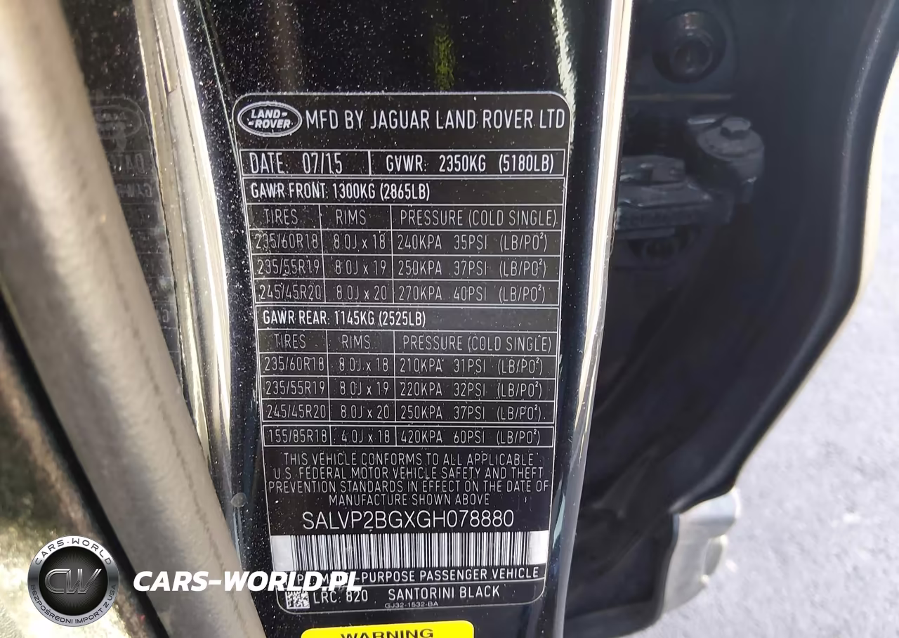 2016 Land Rover Range Rover Evoque Se-Se Premium VIN:SALVP2BGXGH078880 - 9