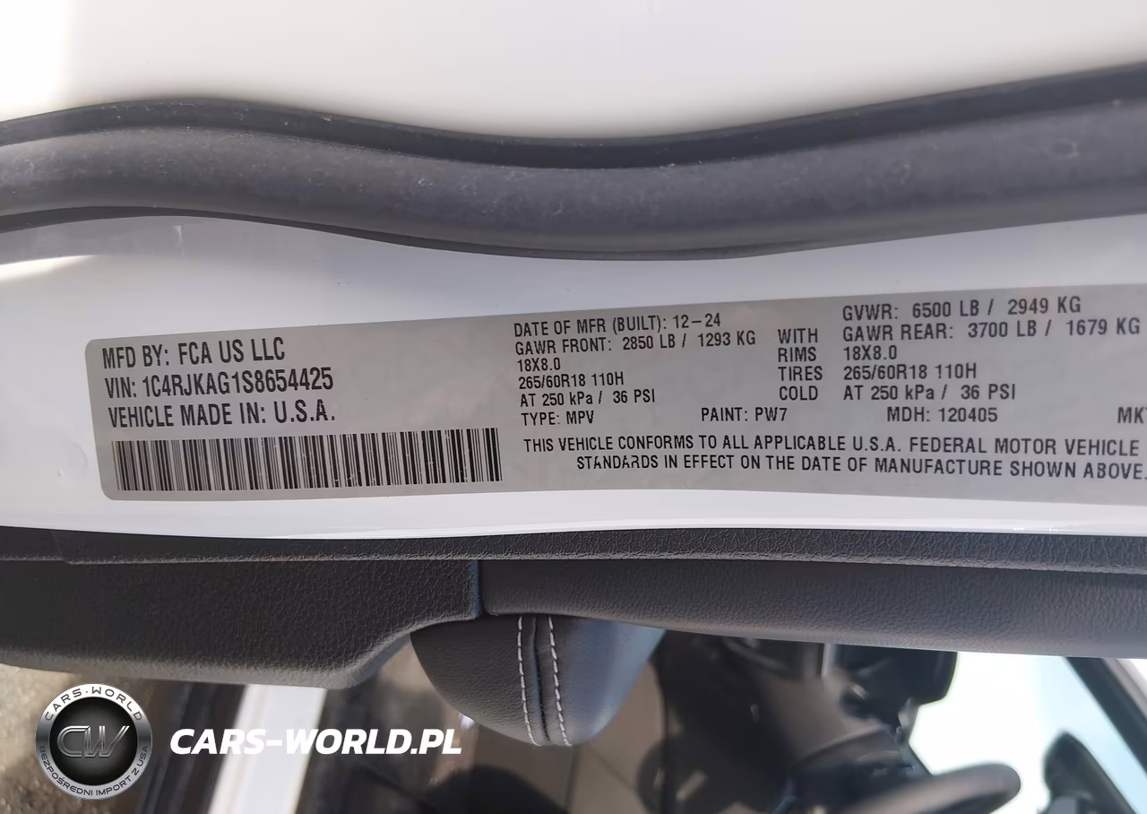 2025 Jeep Grand Cherokee L Laredo X 4X4 VIN:1C4RJKAG1S8654425 - 9