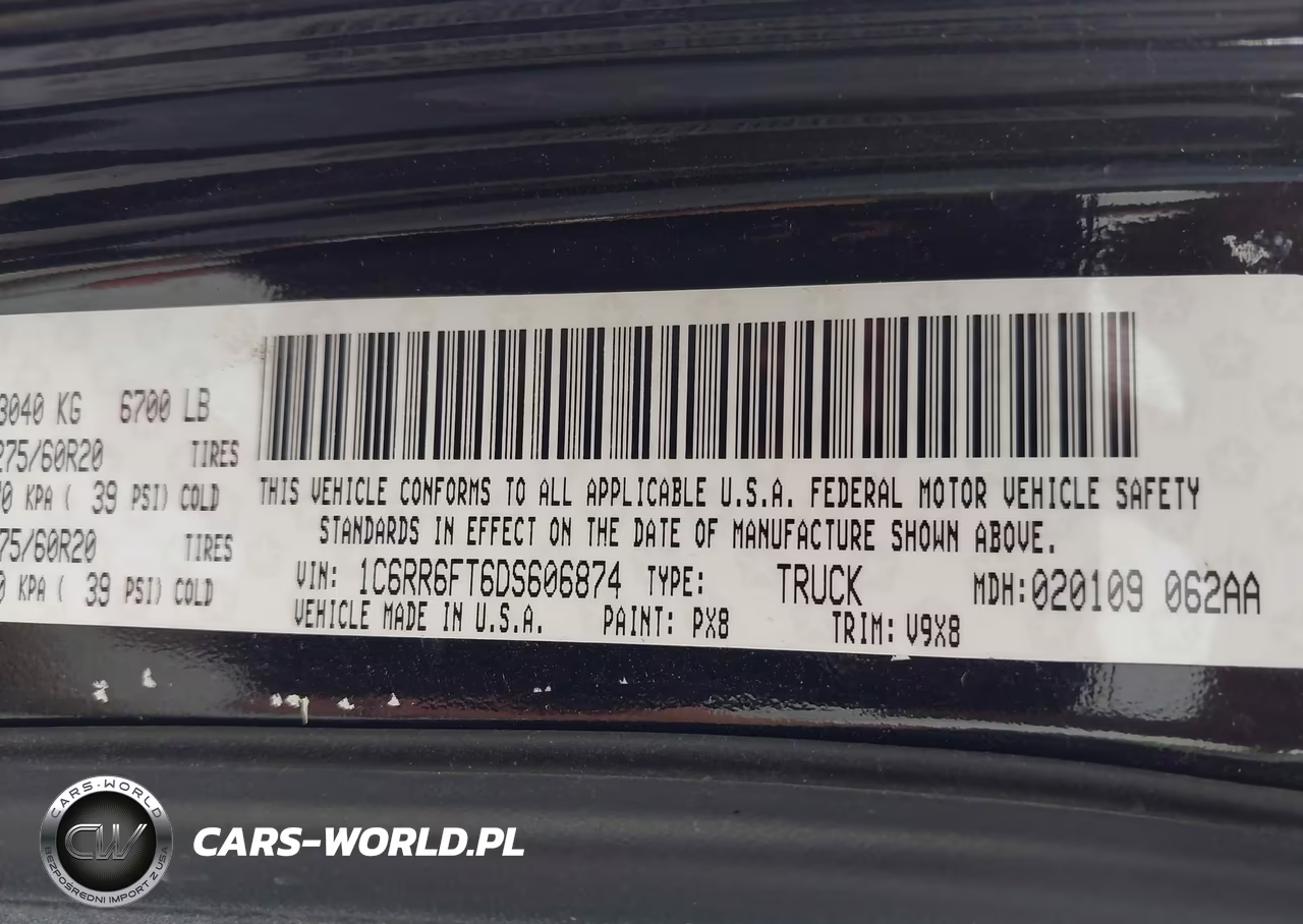2013 Ram 1500 Express VIN:1C6RR6FT6DS606874 - 9